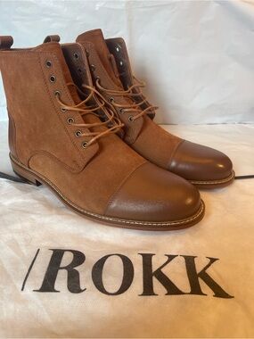 Bespoke Leather Suede Cap Toe Boots Size 10 Thursday Taft Jack Style NWOT